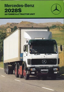 Mercedes-Benz 2028S 38 tonne tractor unit UK market 1986 sales brochure - Picture 1 of 1
