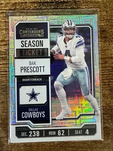 Dak Prescott 2023 Panini Contenders Season Ticket  Mojo Refractor #28 Cowboys - Picture 1 of 4