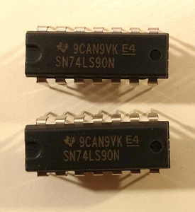 2X SN74LS90N 74LS90 74LS Logic 7490 Texas instruments - Bild 1 von 1