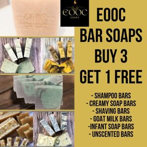 60g Natural Soap Bars Handmade Goat Milk Shampoo Shaving UK Vegan Palm Free 100g