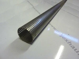 Lochrohr 1,5"/38mm Durchmesser 2000mm Edelstahl Auspuff Perf Rohr 2m - Bild 1 von 2