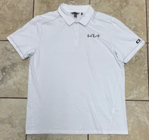 KIA Ogio Work Polo Shirt Large White Lightweight Performance Casual Logo - Picture 1 of 9