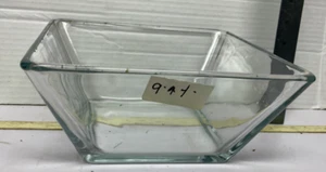 Mainstays LARGE Clear Glass Libbey 9 inch 97.7 oz. Square Bowl free shipping - Picture 1 of 5