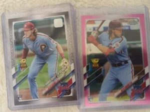 2021 Topps Update PLATINUM ANNIVERSARY /70 & Topps Chrome Pink Refractor Rookies - Picture 1 of 6