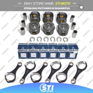 Engine Pistons Rings Kit+Connecting Rods for Mercedes ML350 GL350 OM642 CDI 3.0L - Picture 1 of 5