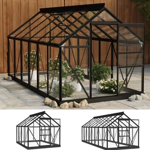 Gewächshaus Tomatenge wächshaus Alu Glas Treibhaus Pflanzenhaus Glashaus 1-3.95m - Bild 1 von 49