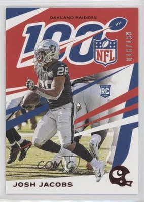 2019 Panini Chronicles NFL 100 Red /199 Josh Jacobs #74 Rookie RC - Image 1 of 2