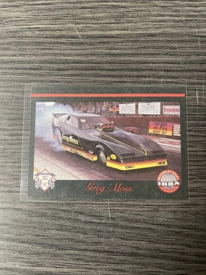 Rare 1989 Checkered Flag Drag Racing Greg Moss Reverse Print Error Card #89 - Image 1 of 2