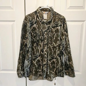 Vintage Carhartt Camo Shirt Large Camouflage Jagd Knopfleiste S36MOT Langarm - Bild 1 von 10