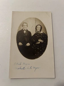 Postal de colección identificada esposo y esposa Obed y Mehetabel Nye casada 1815 - Imagen 1 de 8