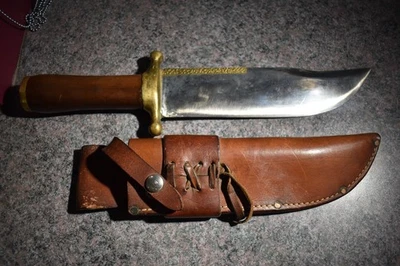 Vintage Ruana 370 M Davie Bowie Knife w/Sheath - Image 1 of 4