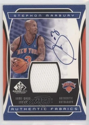 2004-05 SP Game Used Authentic Fabrics Auto /100 Stephon Marbury #AAF-SM Auto - Image 1 of 2
