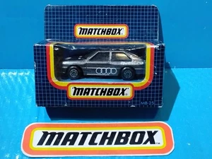80s MATCHBOX AUDI QUATTRO #25 GREY MB25 GERMAN 2DOOR COUPE RALLY LEGEND - Picture 1 of 8