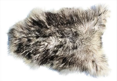 Alfombra de piel de oveja Home Collezione by Salvani genuina islandesa (tono de azul... Foto 1 de 4