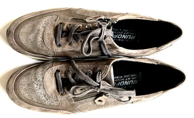 Zapatos para mujer MEPHISTO RUNOFF de cuero con sistema Air-Jet con cordones y cremallera talla 11 Foto 1 de 4