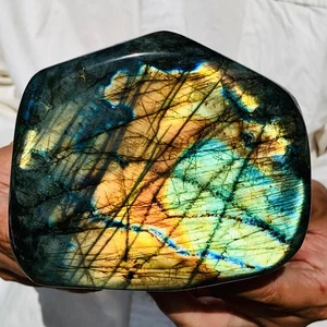 2.51LB Natural Labradorite Quartz Crystal Freeform Mineral Specimen Healing - Picture 1 of 10
