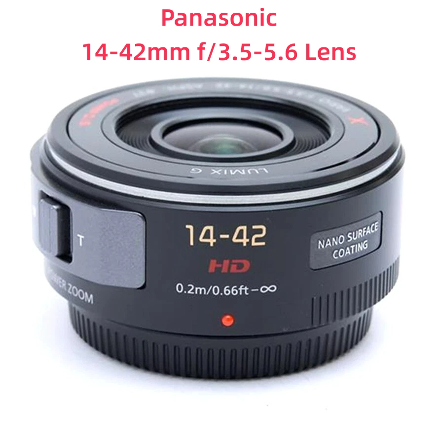 Lumix G X Vario 14-42mm f/3.5-5.6 PZ OIS Lens for Panasonic M4/3-Mount 95 New - Image 1 of 4