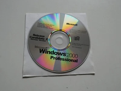 Microsoft Windows 2000 Professional Release Candidate 2 German Version -Selten! - Bild 1 von 2
