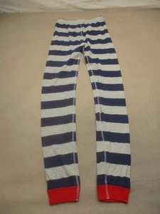 Hanna Andersson Size 14 Girls Striped 100% Organic Cotton Knit Pajama Pants 068 - Picture 1 of 9