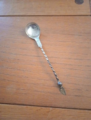 Cuchara de bar de cócteles Sylvsmidja Noruega 830S mango giratorio bola y tapa de hojas Foto 1 de 4