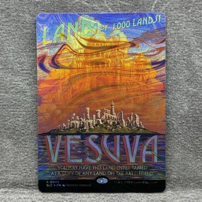 MTG Vesuva (Halo Foil) – Secret Lair Countdown Kit SLC #49 Alt Art NM Magic Card - Image 1 of 4