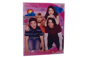 Lote de 3 carpetas de papel iCarly School Subject Note Carly Sam Freddie Spencer NUEVO - Imagen 1 de 1