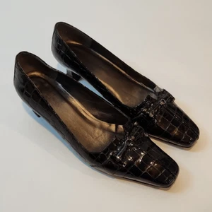 Stuart Weitzman Lederpumps Plateau Mini Absätze Schuhe Damen Größe 7M EUC SCHÖN - Bild 1 von 14