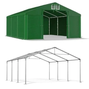 5x6 LAGERZELT Zelthalle Weidezelt Unterstand Zeltlagerhalle NEU 6x5 Grün PVC S - Bild 1 von 8