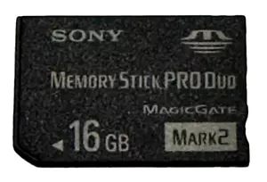 Sony 16GB Sony PSP Memory Stick Pro Duo Mark 2 Memory Card Camera Cybershot - Picture 1 of 1