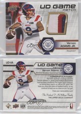 2021 Upper Deck CFL UD Game Jersey Patch /25 Vernon Adams Jr #UD-VA Patch