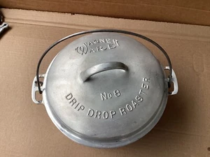 Vintage Wagner Ware No 8 (248D) voll beschriftet Aluminiumguss Dutch Oven - Bild 1 von 5