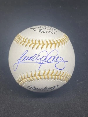 CLEVELAND INDIANS SANDY ALOMAR JR SIGNED BASEBALL JSA COA GOLD GLOVE AUTOGRAPH - Image 1 of 2