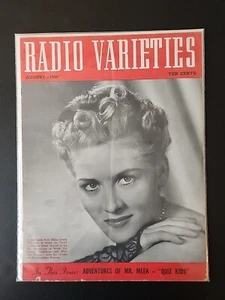 RADIO VARIETIES MAGAZIN AUG 1940 SCHÖNES COVER - Bild 1 von 1