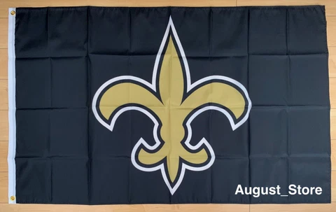 New Orleans Saints 3x5 ft Flag Banner NFL Fleur De Lis Cover