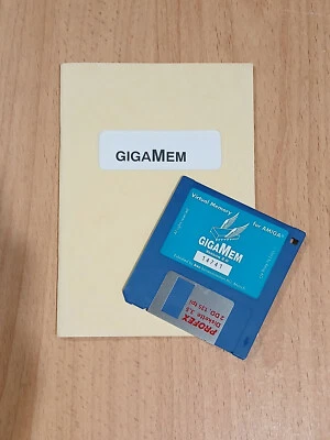 GigaMem for Commodore Amiga – Original Floppy Disk & Manual - Image 1 of 4