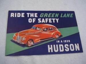 1939 HUDSON ORIGINAL BROCHURE FREE POSTAGE - Picture 1 of 4