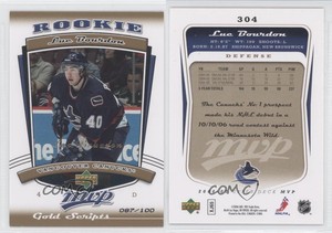 2006-07 Upper Deck MVP Gold Script /100 Luc Bourdon #304 Rookie RC