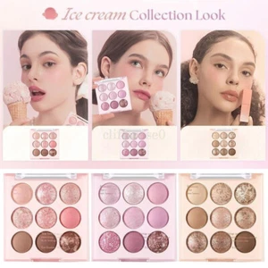 9 Colors Eye Shadow Palette Glitter Pearly Eyeshadow Highlights Sparkling Makeup - Picture 1 of 16