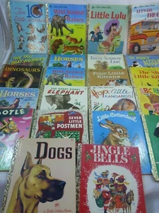 Vintage LITTLE GOLDEN BOOK Children's Story Books LOT 22 Dogs Elephant Lulu - Bild 1 von 7