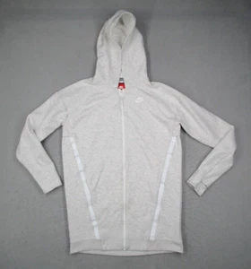 Nike Jacket Women Small White Tech Fleece Cocoon Full Zip Birch Thumbholes - Picture 1 of 9