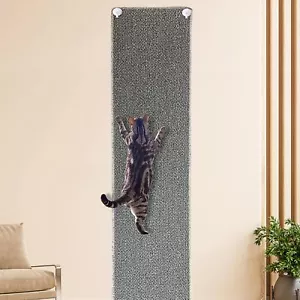 70.9"x15.7" Extra Large Cat Wall Climbing Carpet Scratching Post Gray - Picture 1 of 7