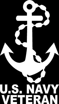 Calcomanía de vinilo troquelado ancla veterana de la Marina de los Estados Unidos calcomanía de parachoques vendedor de los Estados Unidos Foto 1 de 4