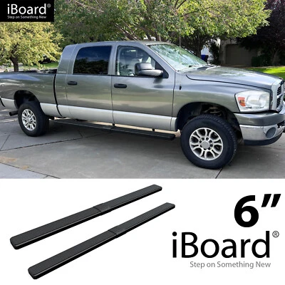 APS Running Board Nerf Bar 6in Black Fit Dodge Ram 1500 2500 3500 Mega Cab 06-08 - Изображение 1 из 4