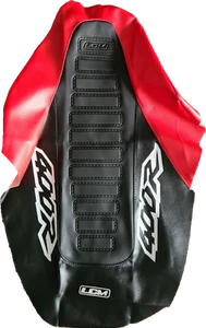 Seat cover for Honda xr400r xr 400 96-04 RED black black ultragrip anti slip DHL - Picture 1 of 4