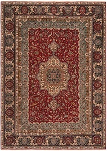 Patine Tissés à la Main Tapis Persan 340x245 cm-Orientt,Tapis,Rug,Coureur,Rouge - Picture 1 of 15