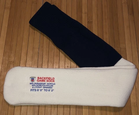DALLAS COWBOYS Authentic Reebok NFL Backfield Game Socks Team Issued Road Blue Cover