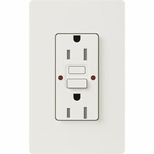 CAR-15-GFST-WH - Lutron Claro Tamper Resistant 15A GFCI - White Finish