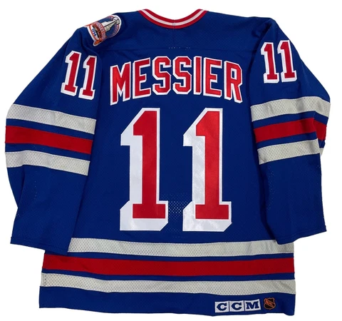 MARK MESSIER 1994 NEW YORK RANGERS AUTHENTIC CCM STANLEY CUP JERSEY SIZE 48 Cover