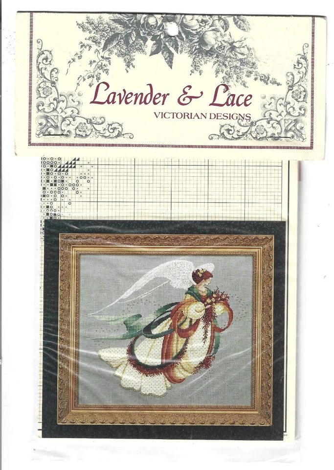 Lavender and Lace Angel of Autumn Victorian Designs Cross Stitch Chart - Image 1 of 1