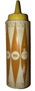 1950’s Plastic Yellow Mustard Sauce Container Dispenser vintage decor condiments - Picture 1 of 4
